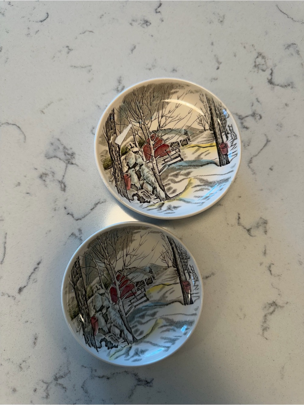 Coasters Set of 6 Johnson Brothers Sugar Maples